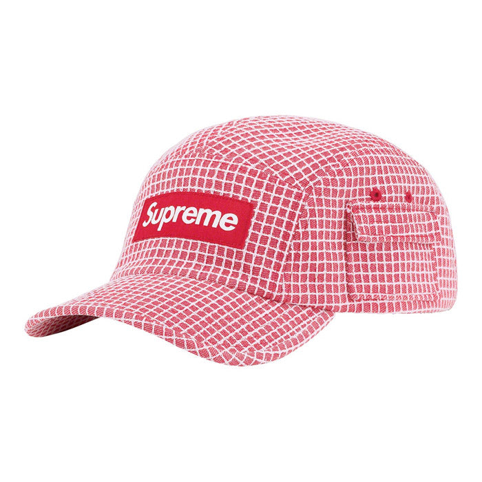 Supreme Denim Ripstop Camp Cap- Red