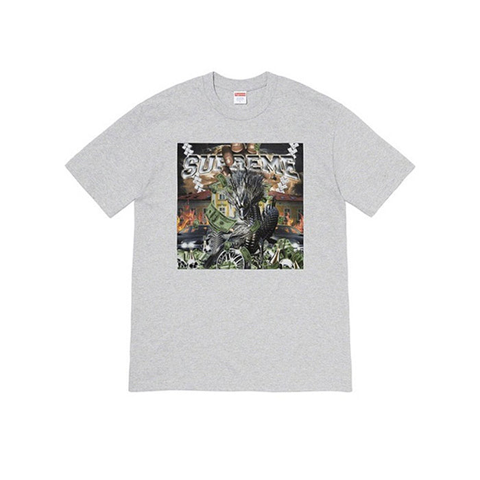 Supreme Dragon Tee- Heather Grey