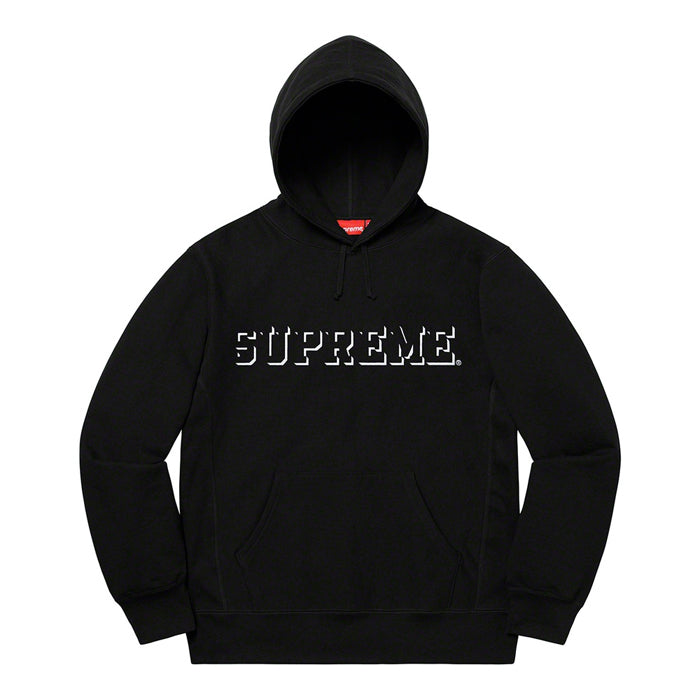 Supreme Drop Shadow Hooded Sweatshirt- Black