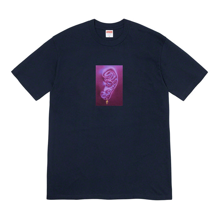 Supreme Ear Tee- Navy