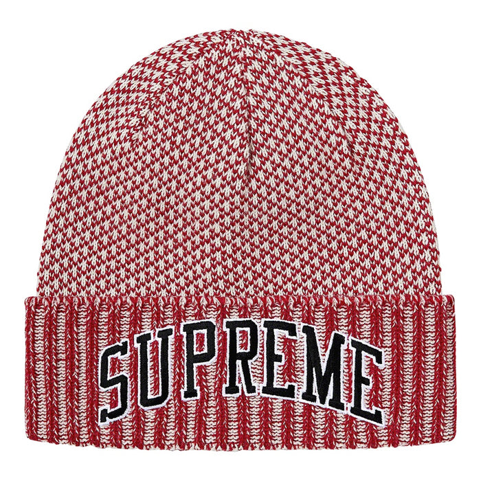 Supreme Fair Isle Beanie- Red