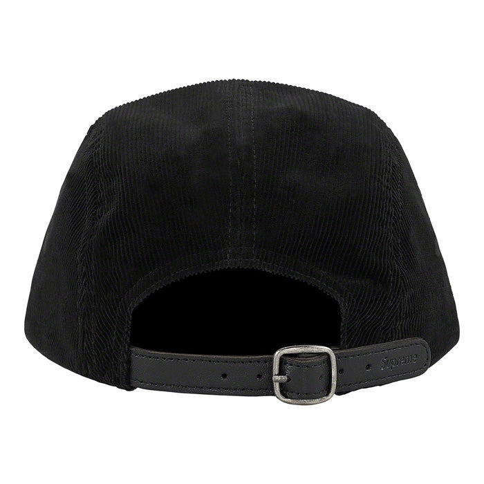 Supreme Fine Wale Corduroy Camp Cap- Black