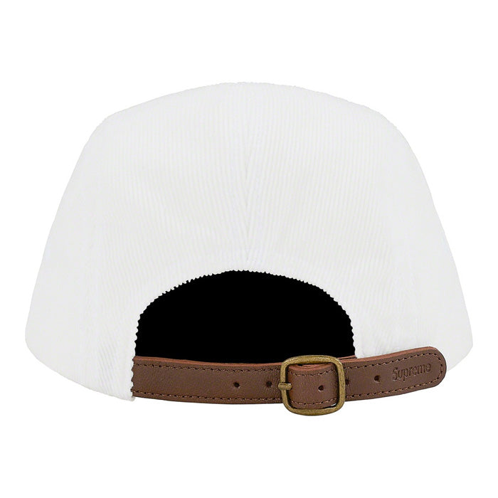 Supreme Fine Wale Corduroy Camp Cap- White