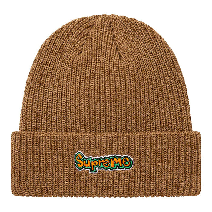 Supreme Gonz Logo Beanie- Brown