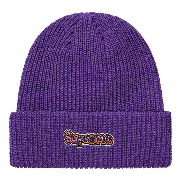 Supreme Gonz Logo Beanie- Purple