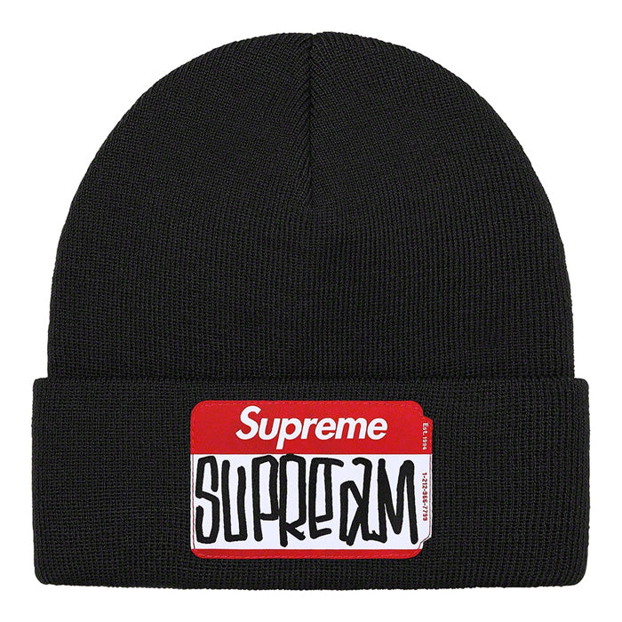 Supreme Gonz Nametag Beanie- Black