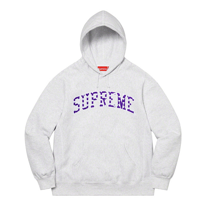 Supreme Hearts Arc Hooded Sweatshirt- Ash Grey