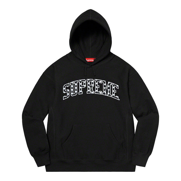 Supreme Hearts Arc Hooded Sweatshirt- Black