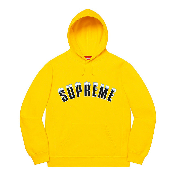 Supreme Icy Arc Hooded Sweatshirt- Yellow
