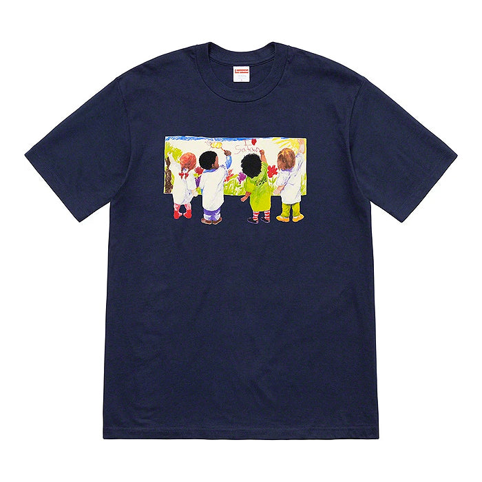 Supreme Kids Tee- Navy