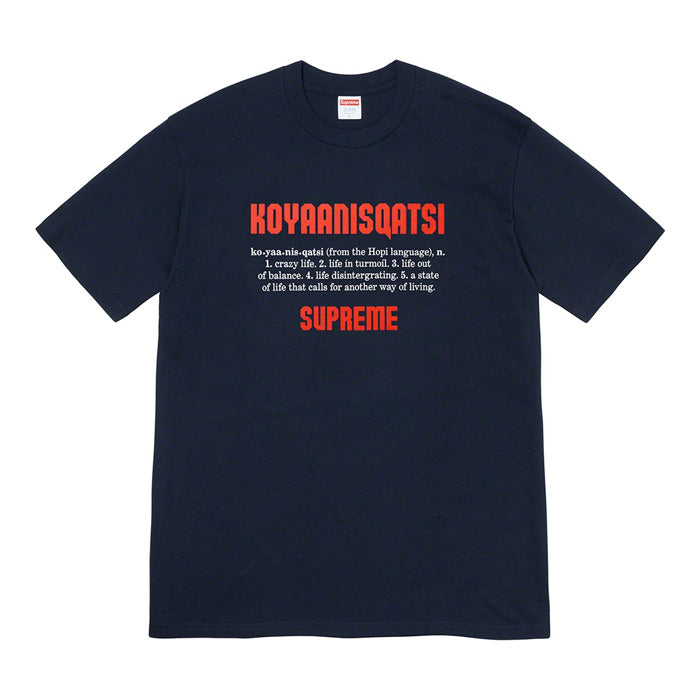 Supreme Koyaanisqatsi Tee- Navy