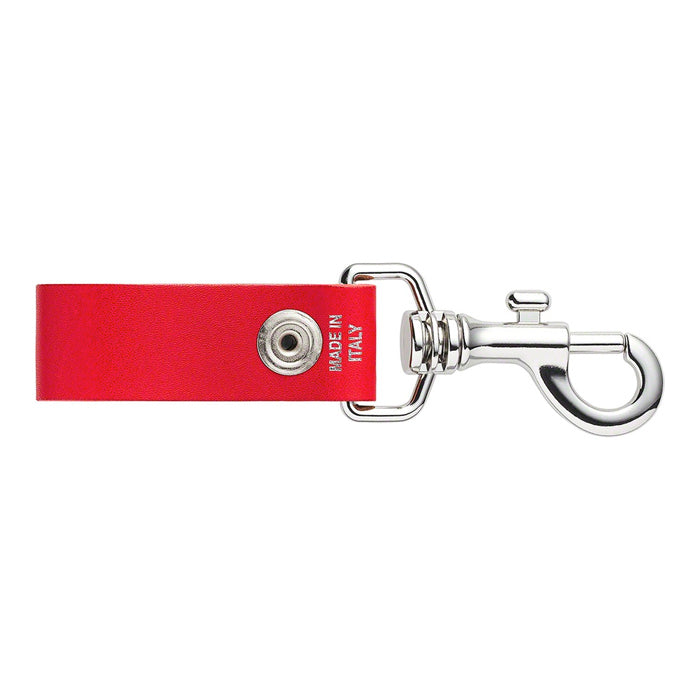 Supreme Leather Key Loop- Red