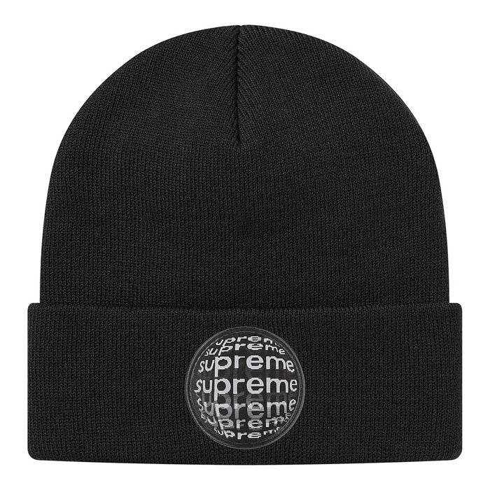 Supreme Lenticular Patch Beanie- Black