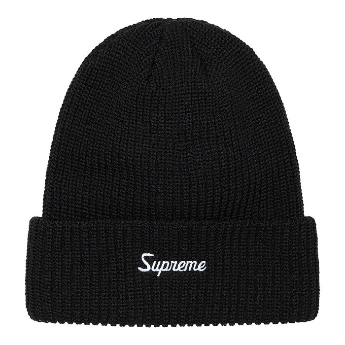 Supreme Loose Gauge Beanie (FW21)- Black