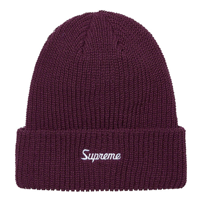 Supreme Loose Gauge Beanie (FW21)- Eggplant