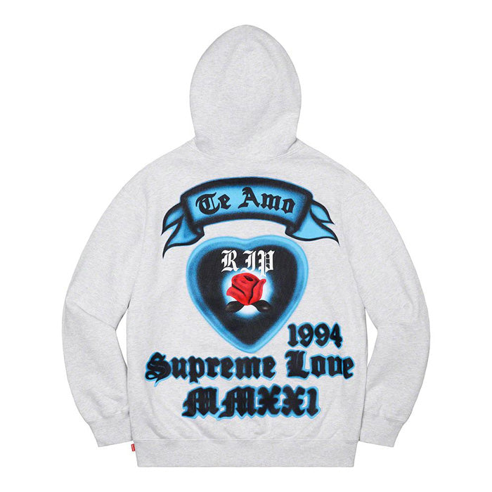 Supreme Love Hooded Sweatshirt- Ash Grey