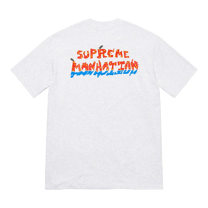 Supreme Manhattan Tee- Ash Grey