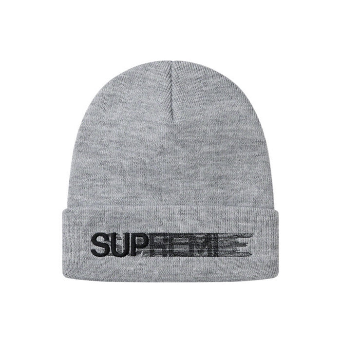 Supreme Motion Logo Beanie SS20- Heather Grey