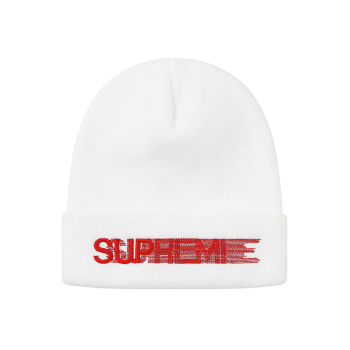 Supreme Motion Logo Beanie SS20- White