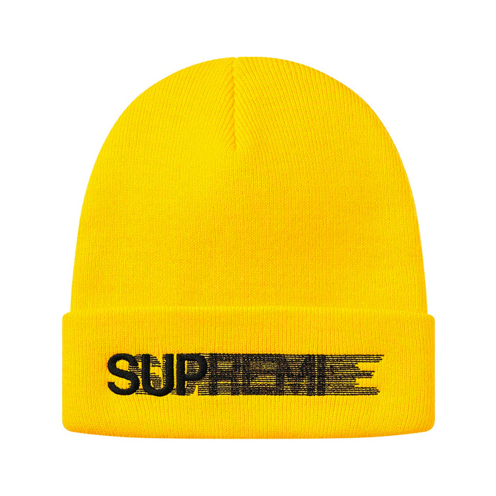 Supreme Motion Logo Beanie SS20- Yellow
