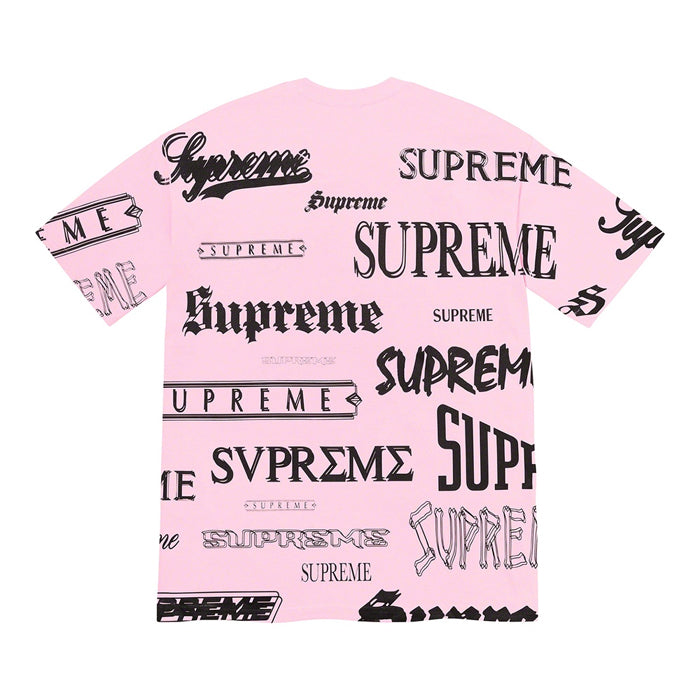 Supreme Multi Logo Tee- Light Pink