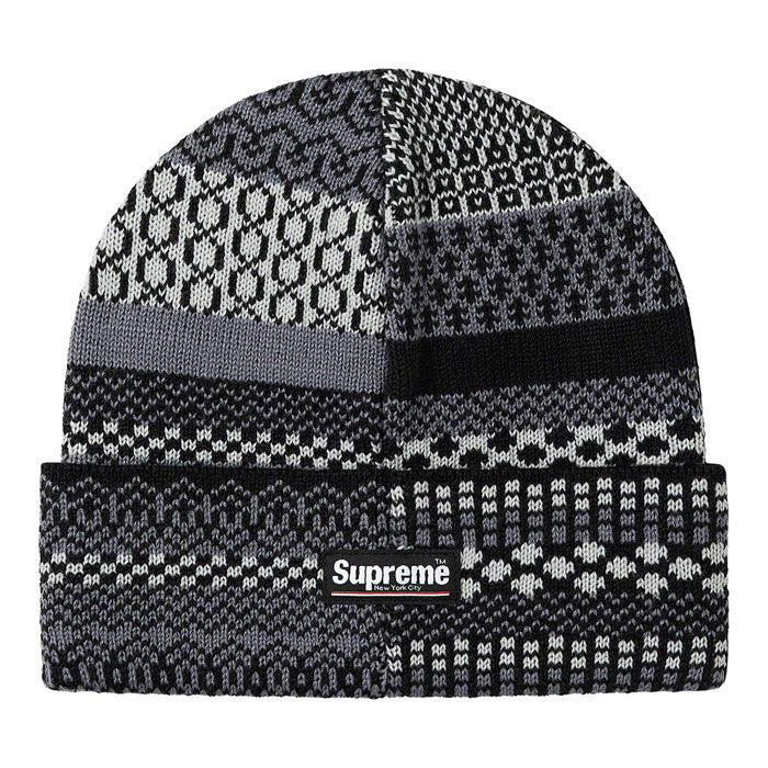 Supreme Multi Pattern Beanie- Black