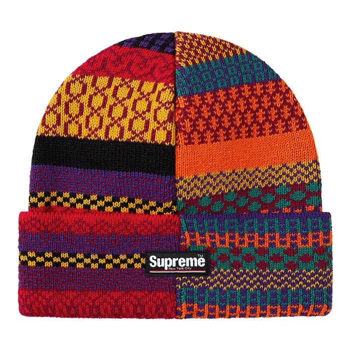 Supreme Multi Pattern Beanie- Multicolor