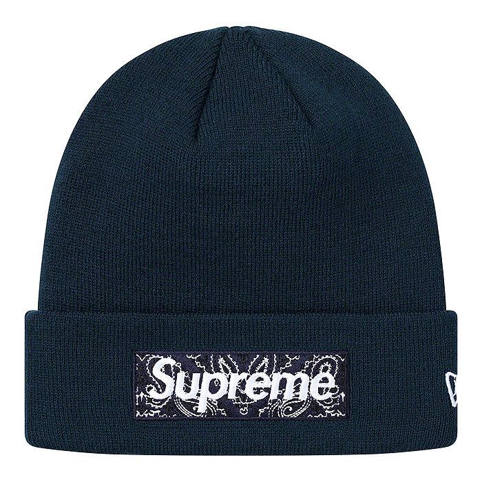 Supreme New Era® Box Logo Beanie- Navy