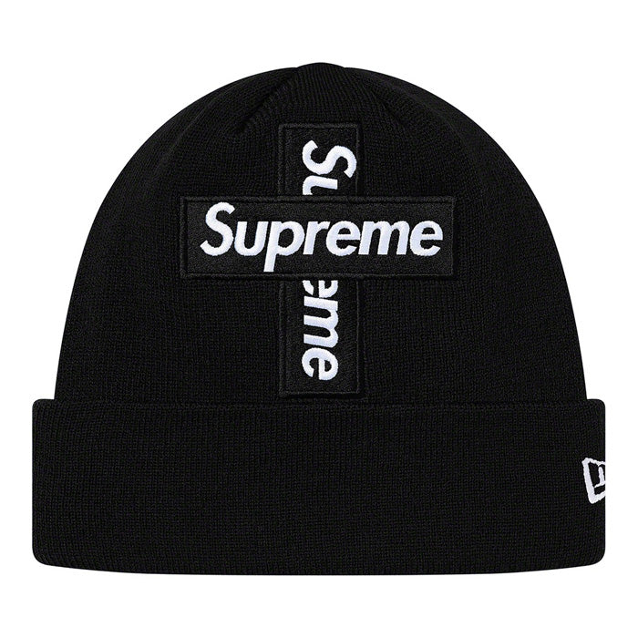Supreme New Era® Cross Box Logo Beanie- Black