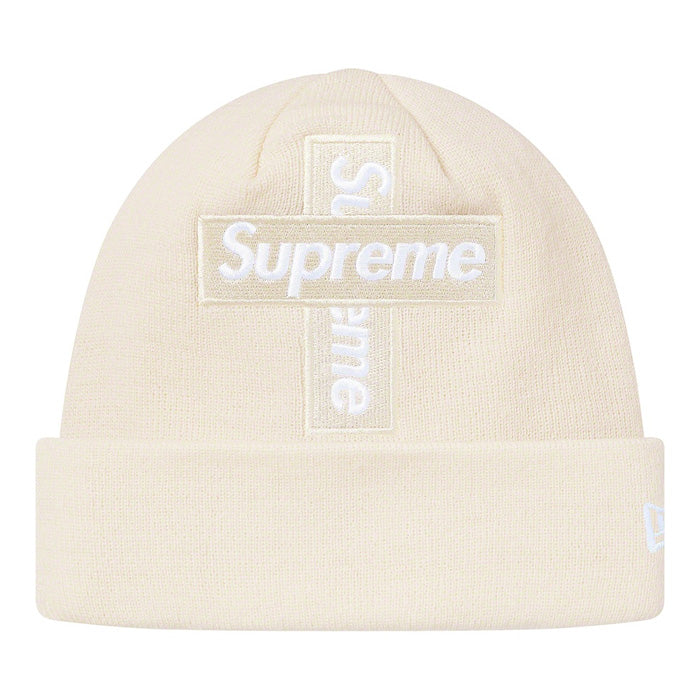 Supreme New Era® Cross Box Logo Beanie- Natural