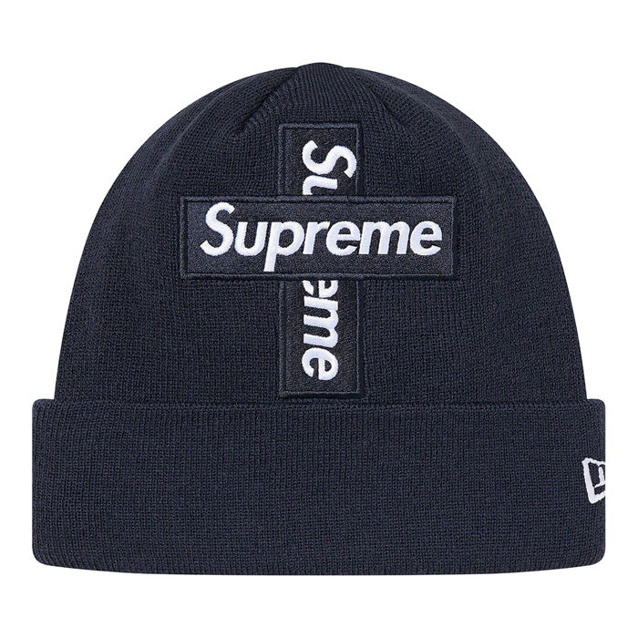 Supreme New Era® Cross Box Logo Beanie- Navy