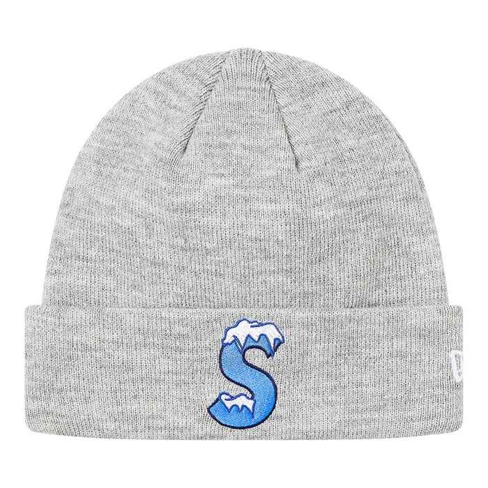 Supreme New Era® S Logo Beanie- Heather Grey