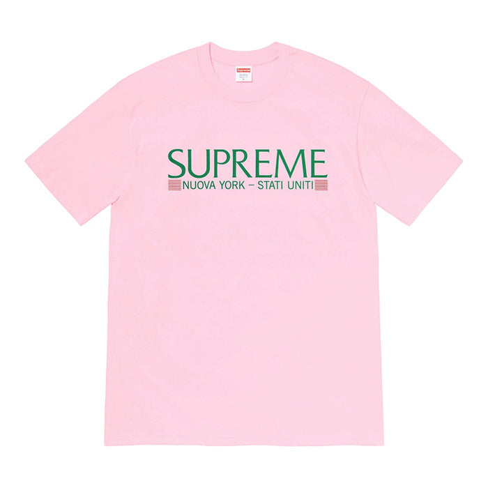 Supreme Nuova York Tee- Light Pink