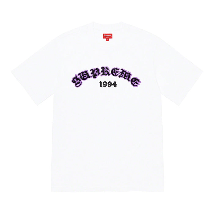 Supreme Old English Glow S/S Top- White