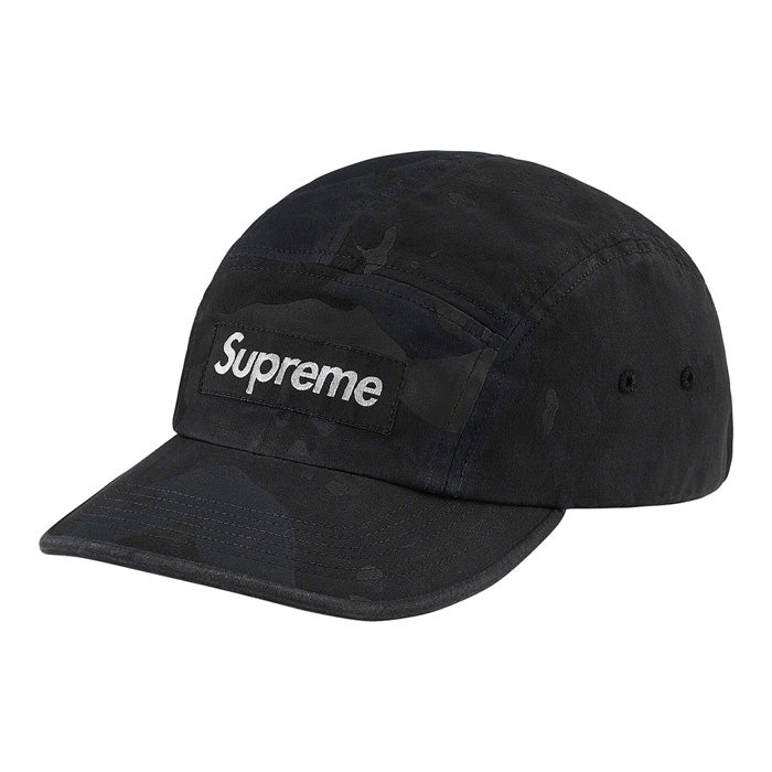 Supreme Overdyed Camo Camp Cap- Black