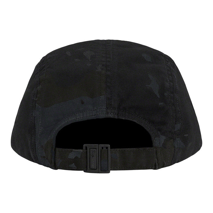 Supreme Overdyed Camo Camp Cap- Black