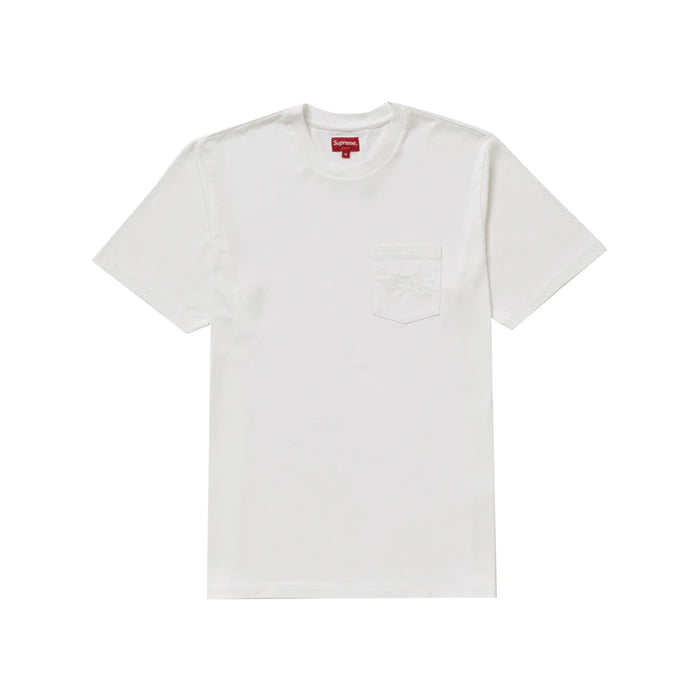 Supreme Overdyed Pocket Tee- White