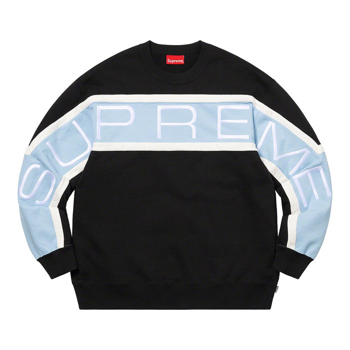 Supreme Paneled Crewneck- Black