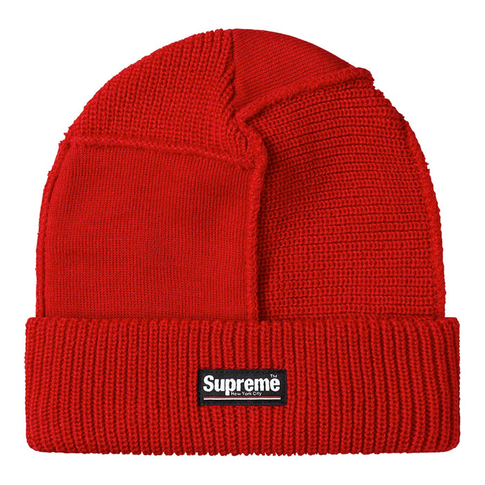 Supreme Paneled Seam Beanie- Red