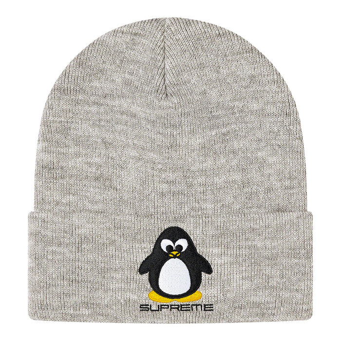 Supreme Penguin Beanie- Heather Grey