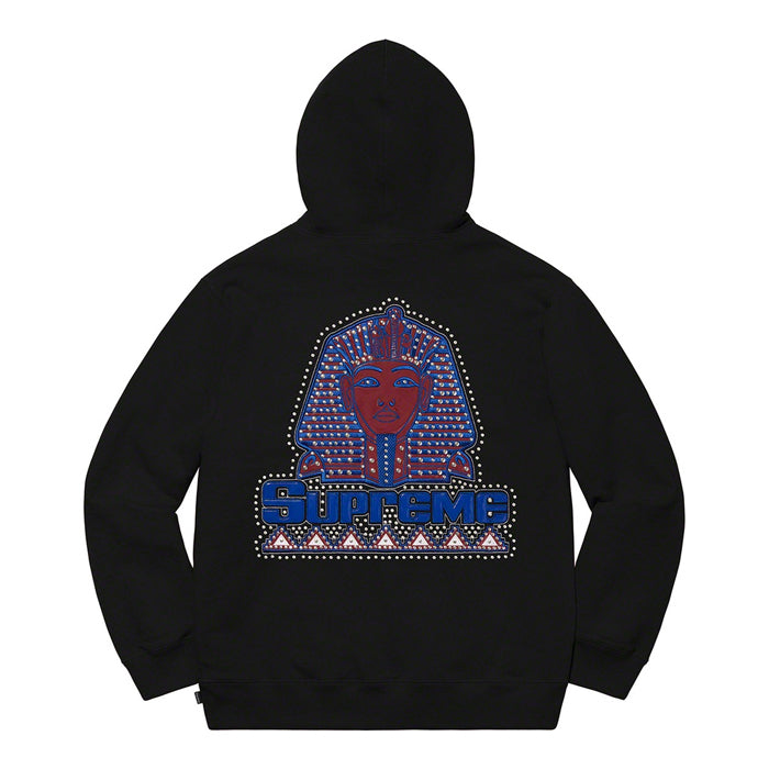 Supreme Pharaoh Studded Hooded Sweatshirt- Black