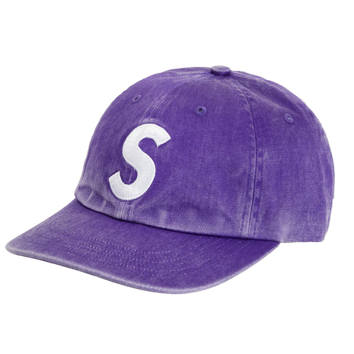 Supreme Pigment Print S Logo 6-Panel- Purple