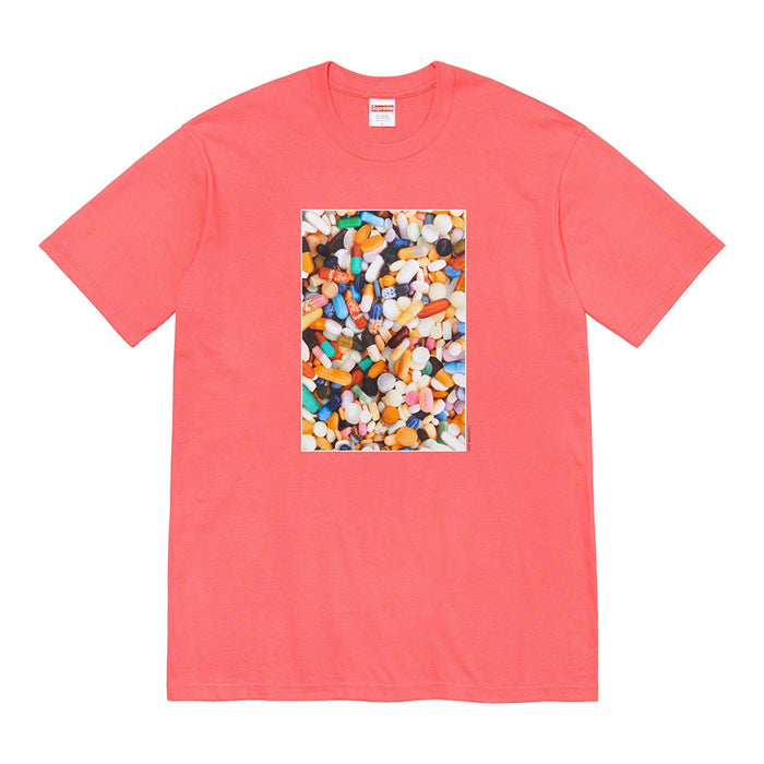 Supreme Pills Tee- Bright Coral