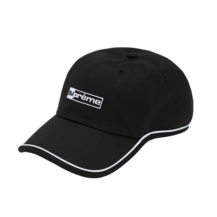 Supreme Piping 6-Panel Hat- Black
