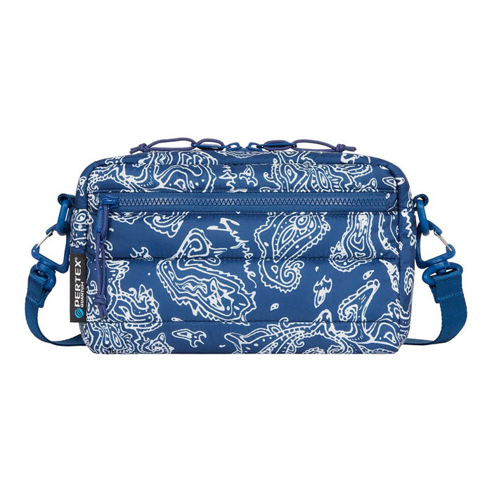 Supreme Puffer Side Bag- Blue Paisley