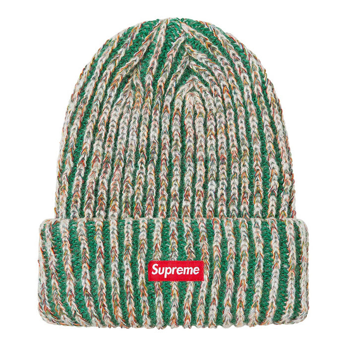 Supreme Rainbow Knit Loose Gauge Beanie- Dark Green