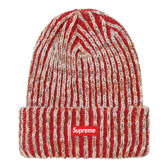 Supreme Rainbow Knit Loose Gauge Beanie- Red