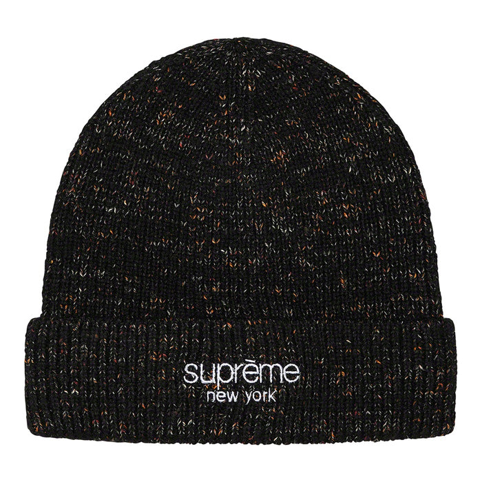 Supreme Rainbow Speckle Beanie- Black