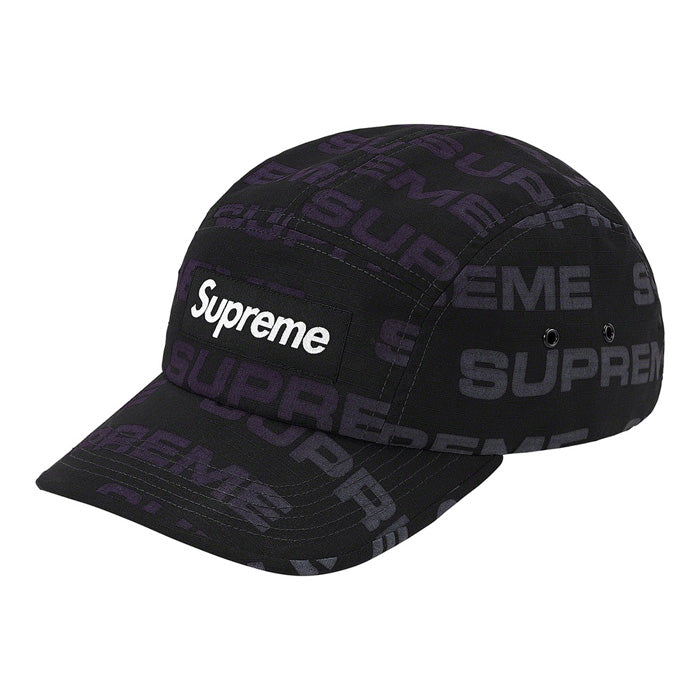 Supreme Reactive Print Camp Cap- Black