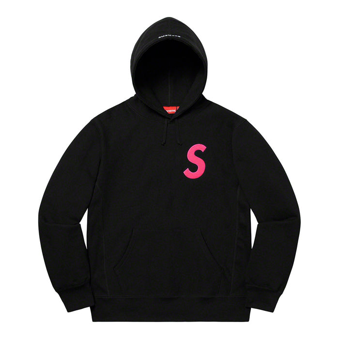 Supreme S Logo Hooded Sweatshirt (FW19)- Black